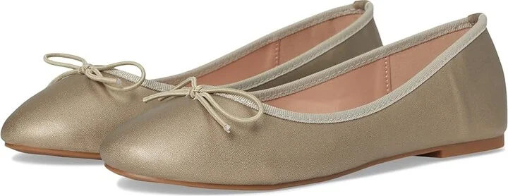 Journee Collection Vika Flat Women's Shoes Pewter : 8.5 W, Faux Leather