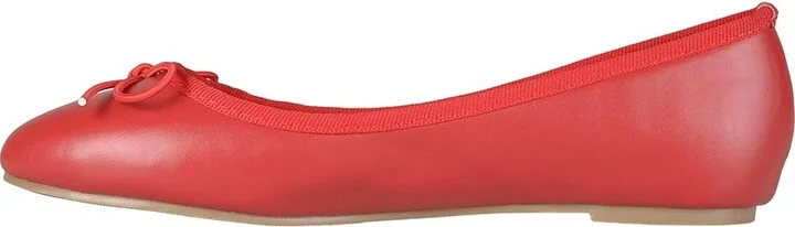 Journee Collection Vika Flat Women's Shoes Red : 6 M, Faux Leather - Image 6