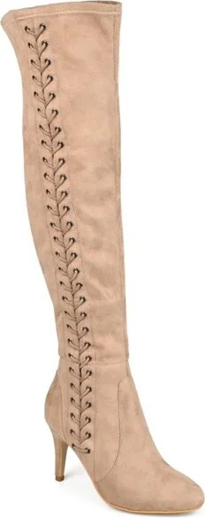 Journee Collection Wide Calf Women's Abie Boot Taupe