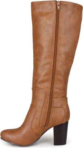 Journee Collection Wide Calf Women's Carver Boot Grey - Image 6
