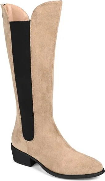 Journee Collection Wide Calf Women's Celesst Boot Taupe