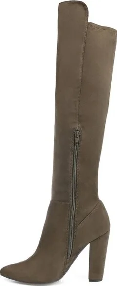 Journee Collection Wide Calf Women's Dominga Boot Green - Image 2