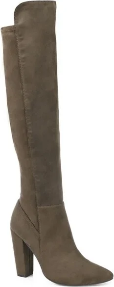Journee Collection Wide Calf Women's Dominga Boot Green