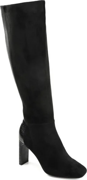 Journee Collection Wide Calf Women's Elisabeth Boot Black