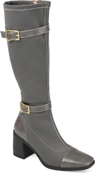 Journee Collection Wide Calf Women's Gaibree Boot Grey