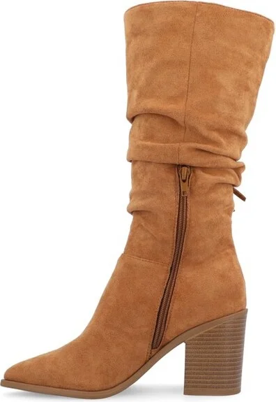 Journee Collection Wide Calf Women's Hartly Boot Red - Image 4