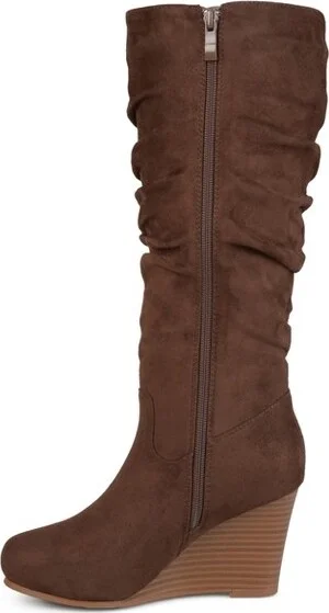 Journee Collection Wide Calf Women's Haze Boot Stone - Image 6