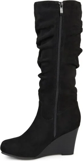 Journee Collection Wide Calf Women's Haze Boot Stone - Image 8