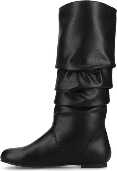 Journee Collection Wide Calf Women's Jayne Boot Taupe - Image 3