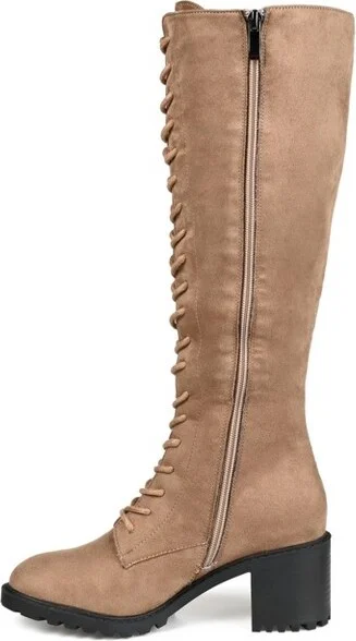 Journee Collection Wide Calf Women's Jenicca Boot Taupe - Image 3