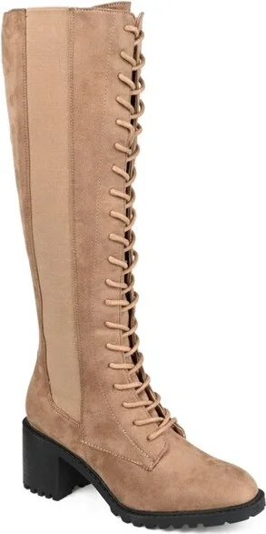 Journee Collection Wide Calf Women's Jenicca Boot Taupe