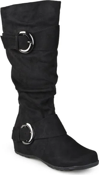 Journee Collection Wide Calf Women's Jester-01 Boot Black