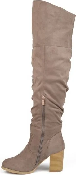 Journee Collection Wide Calf Women's Kaison Boot Wine - Image 9