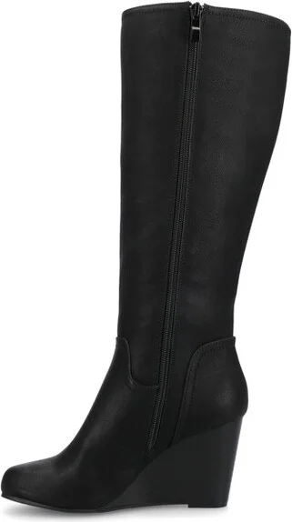 Journee Collection Wide Calf Women's Langly Boot Black - Image 2