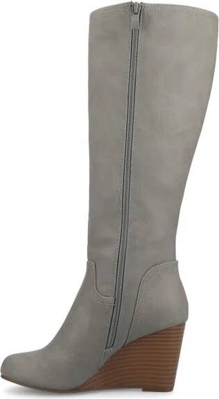 Journee Collection Wide Calf Women's Langly Boot Black - Image 3