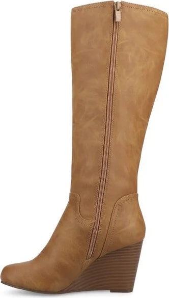 Journee Collection Wide Calf Women's Langly Boot Black - Image 4
