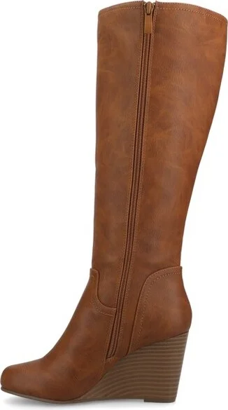 Journee Collection Wide Calf Women's Langly Boot Black - Image 5