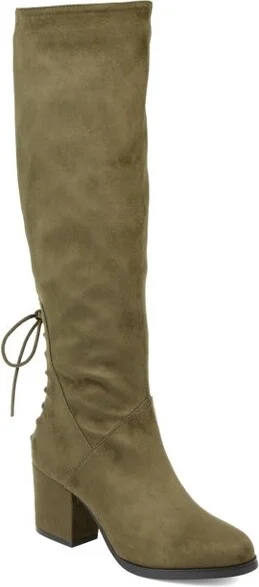 Journee Collection Wide Calf Women's Leeda Boot Olive