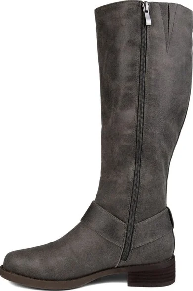Journee Collection Wide Calf Women's Meg Boot Navy - Image 11