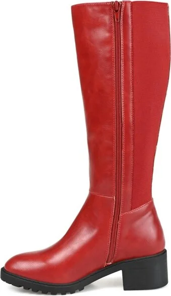 Journee Collection Wide Calf Women's Morgaan Boot Brown - Image 5
