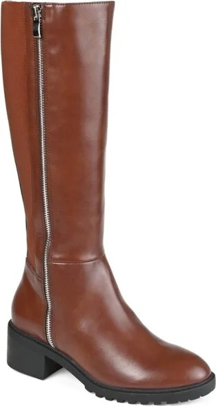 Journee Collection Wide Calf Women's Morgaan Boot Brown