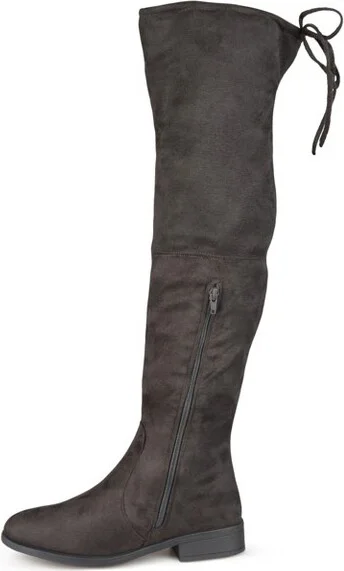 Journee Collection Wide Calf Women's Mount Boot Grey - Image 2
