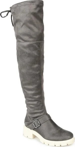 Journee Collection Wide Calf Women's Salisa Boot Grey