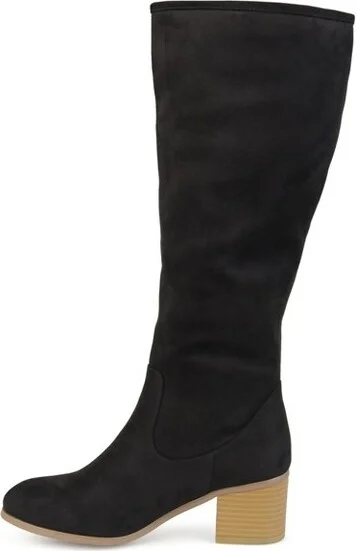Journee Collection Wide Calf Women's Sanora Boot Stone - Image 3