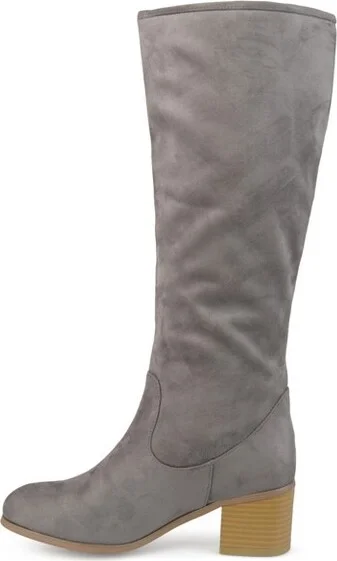 Journee Collection Wide Calf Women's Sanora Boot Stone - Image 7