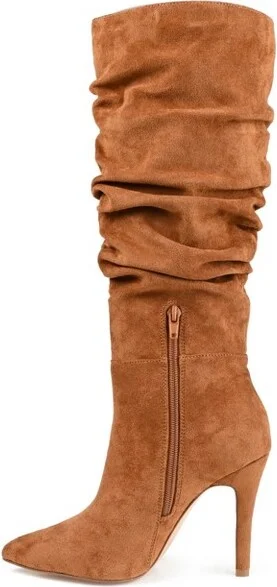Journee Collection Wide Calf Women's Sarie Boot Sand - Image 5