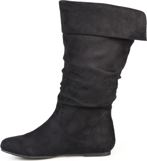 Journee Collection Wide Calf Women's Shelley-3 Boot Black - Image 2