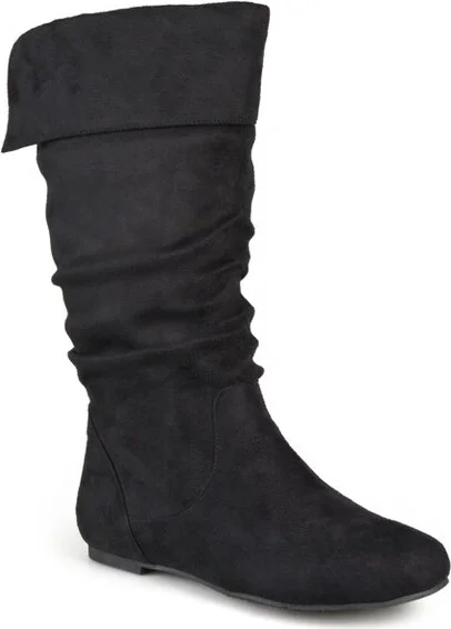 Journee Collection Wide Calf Women's Shelley-3 Boot Black