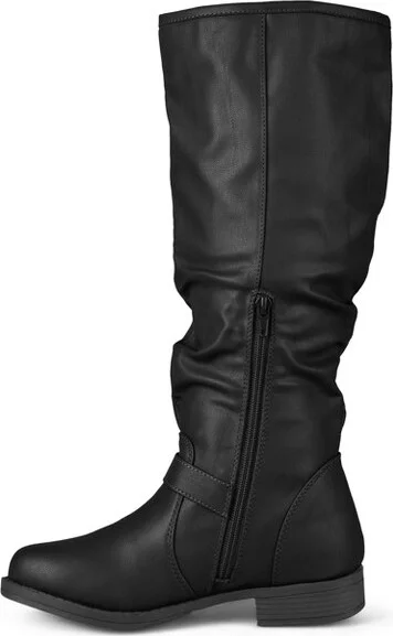 Journee Collection Wide Calf Women's Stormy Boot Black - Image 2
