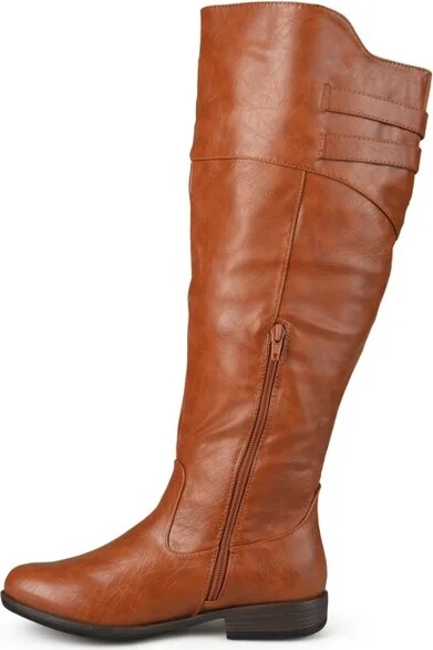 Journee Collection Wide Calf Women's Tori Boot Chestnut - Image 2