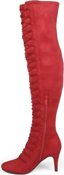 Journee Collection Wide Calf Women's Trill Boot Taupe - Image 3
