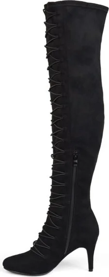 Journee Collection Wide Calf Women's Trill Boot Taupe - Image 6