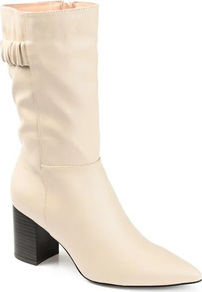 Journee Collection Wide Calf Women's Wilo Boot Bone