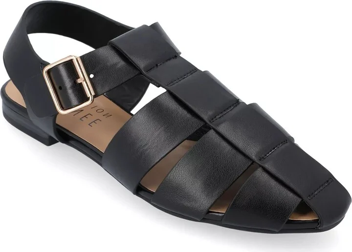 Journee Collection Wide Width Cailinna Fisherman Sandal
