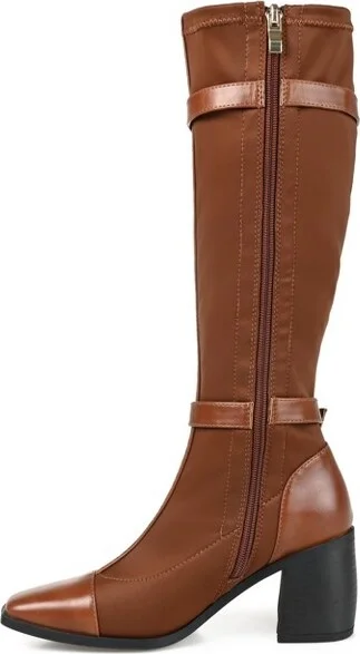 Journee Collection Wide Width Extra Wide Calf Women's Gaibree Boot Black 6 W - Image 6