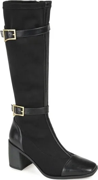 Journee Collection Wide Width Extra Wide Calf Women's Gaibree Boot Black 6 W