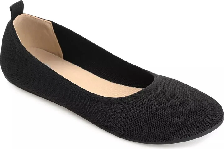Journee Collection Wide Width Jersie Foldable Ballet Flat