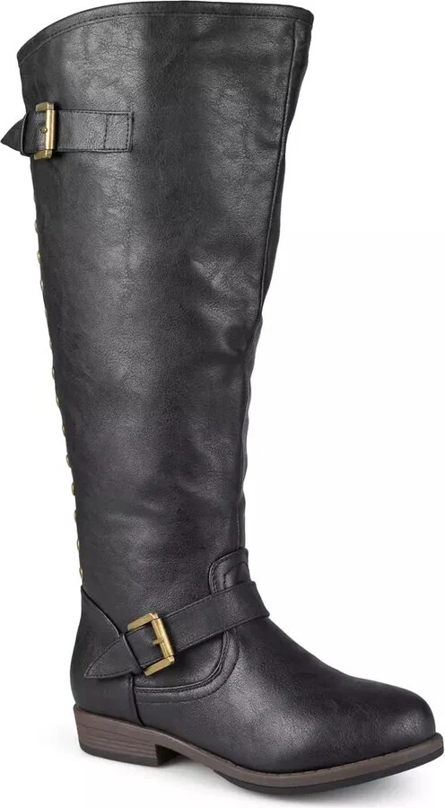 Journee Collection Wide Width Spokane Wide Calf Riding Boot