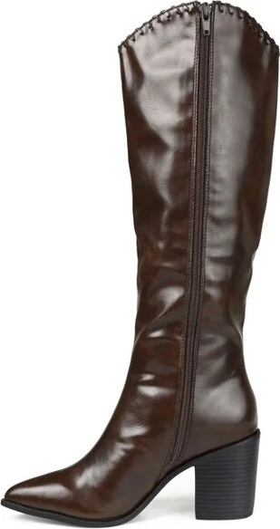 Journee Collection Wide Width Wide Calf Women's Daria Boot Black 12 W - Image 5