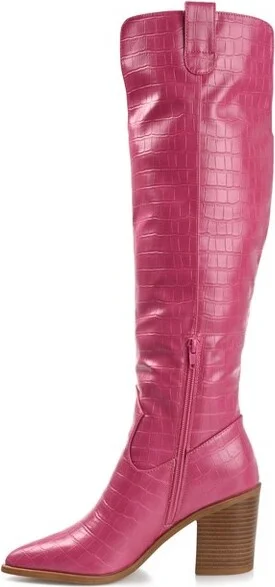 Journee Collection Wide Width Wide Calf Women's Therese Bone 8.5 W - Image 5