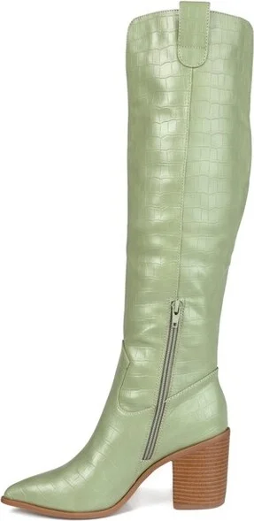 Journee Collection Wide Width Wide Calf Women's Therese Bone 8.5 W - Image 9