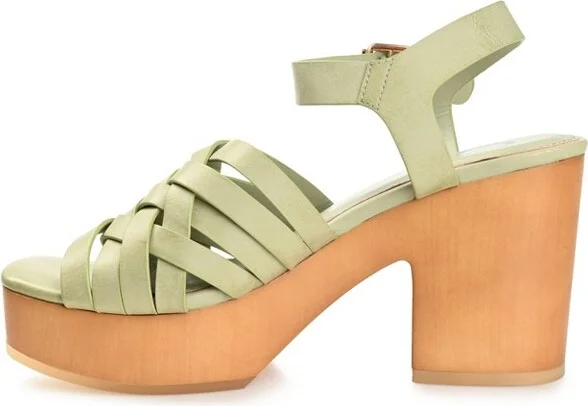 Journee Collection Women's Addisyn Woven Detail Clog Sandals Ivory - Image 4