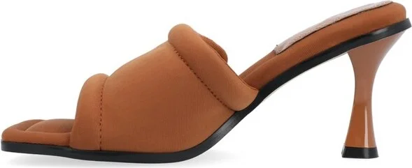 Journee Collection Women's Addriel Mid Heel Open Toe Pumps Bone - Image 4