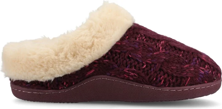 Journee Collection Women's Adiah Round Toe Knitted Clog Slippers - Image 6