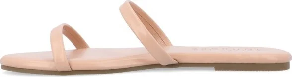 Journee Collection Women's Adyrae Slide Flat Sandals Blue - Image 5