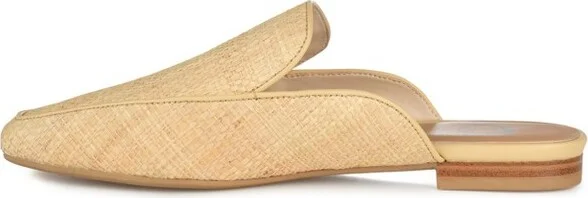 Journee Collection Women's Akza Slip On Square Toe Mules Flats Cognac - Image 6